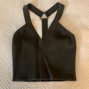 Express Green Crop Top